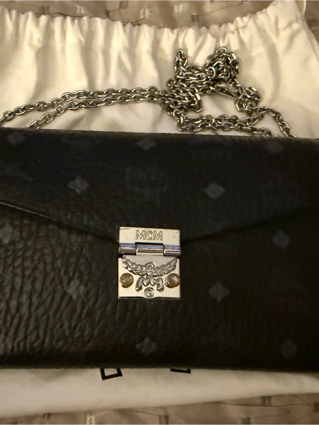 Mcm Patricia Visetos Wallet On Chain Black